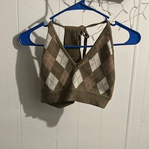 Crop top, brown, small
